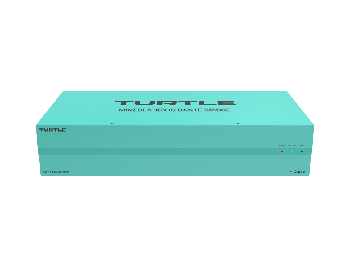 Turquoise electronic device with 'Turtle' branding on a white background