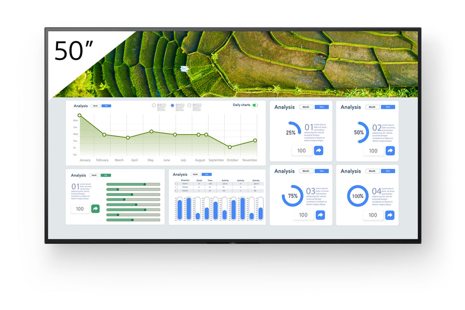 Sony FW-50BZ30L 50” 4K HDR professional display