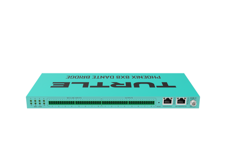 Turquoise router with 'Turtle' branding on a white background
