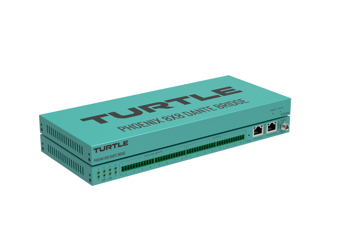 Turquoise electronic device with 'Turtle' branding on a white background