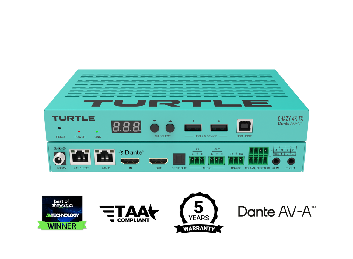 Turquoise electronic device with 'Turtle' branding on a white background