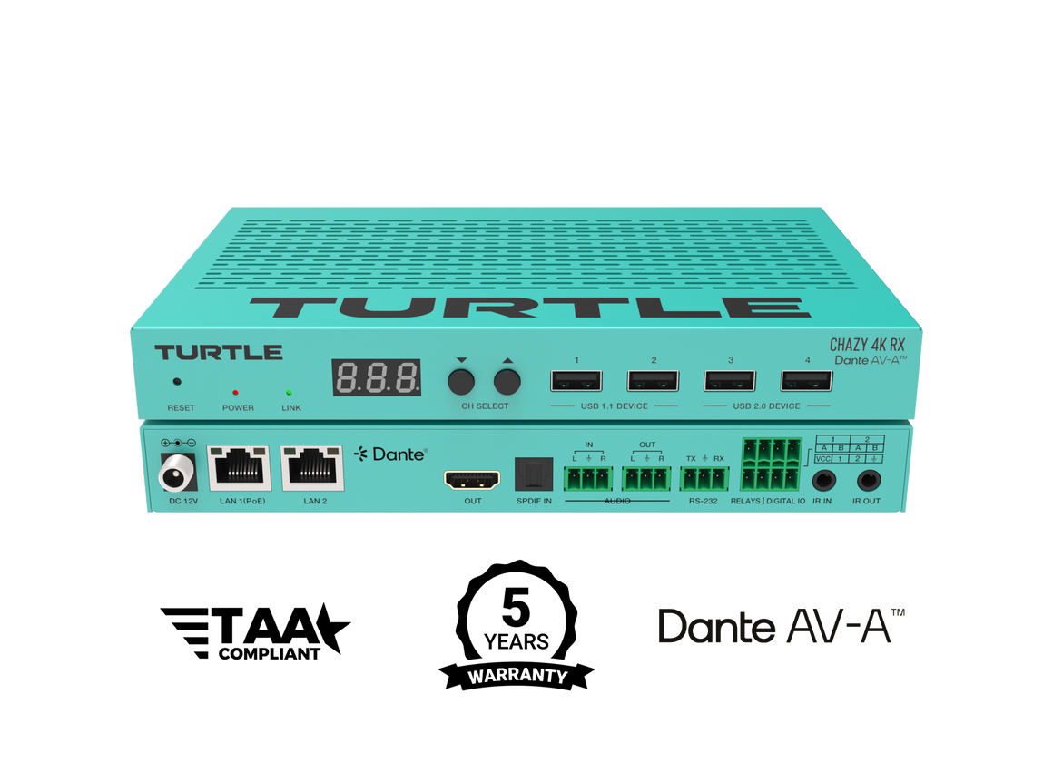 Turquoise electronic device with 'Turtle' branding on a white background