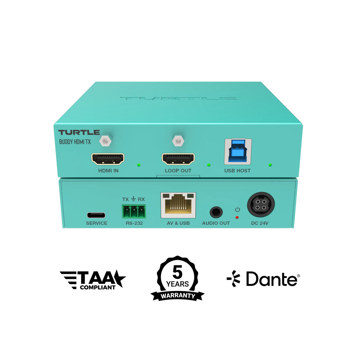 Turtle AV Boardroom Buddy HDMI TX — 4K60 HDBaseT Transmitter