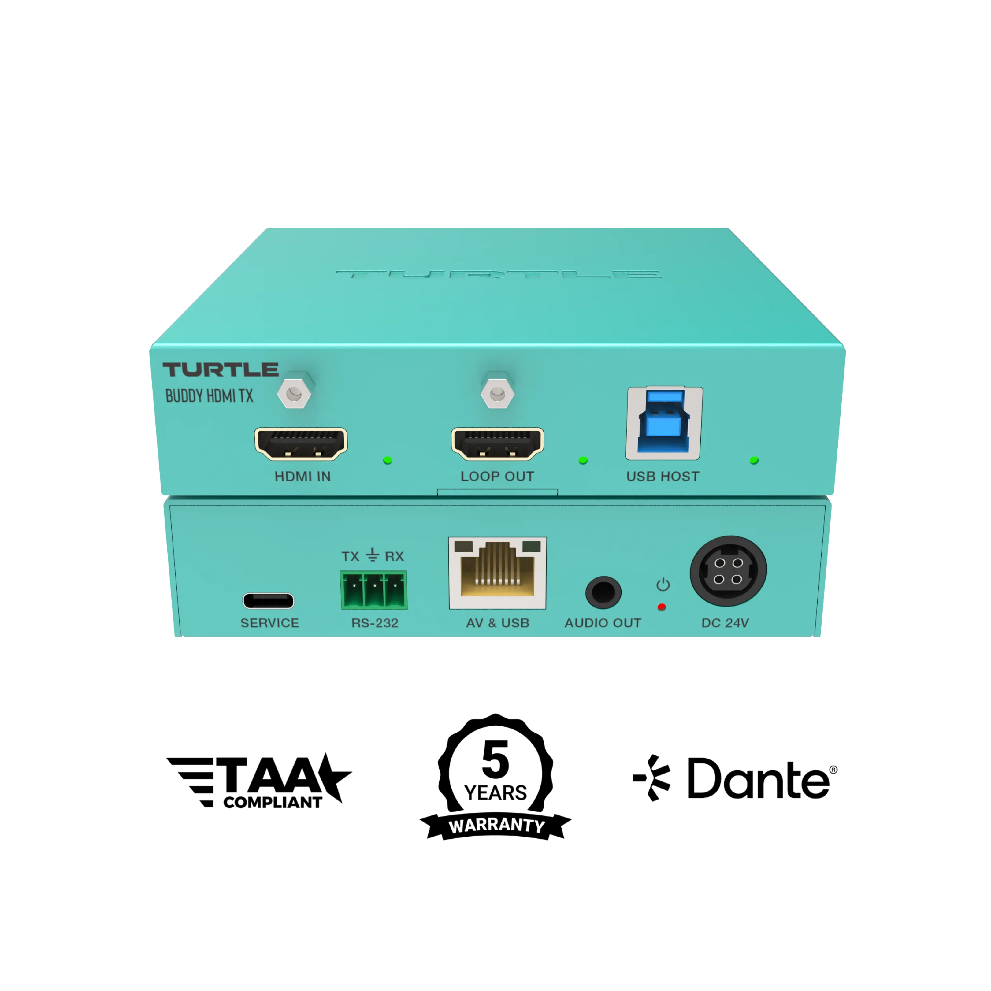 Turtle AV Boardroom Buddy HDMI TX — 4K60 HDBaseT Transmitter