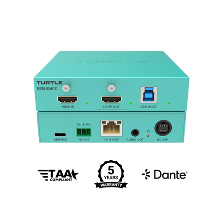 Turtle AV Boardroom Buddy HDMI TX — 4K60 HDBaseT Transmitter