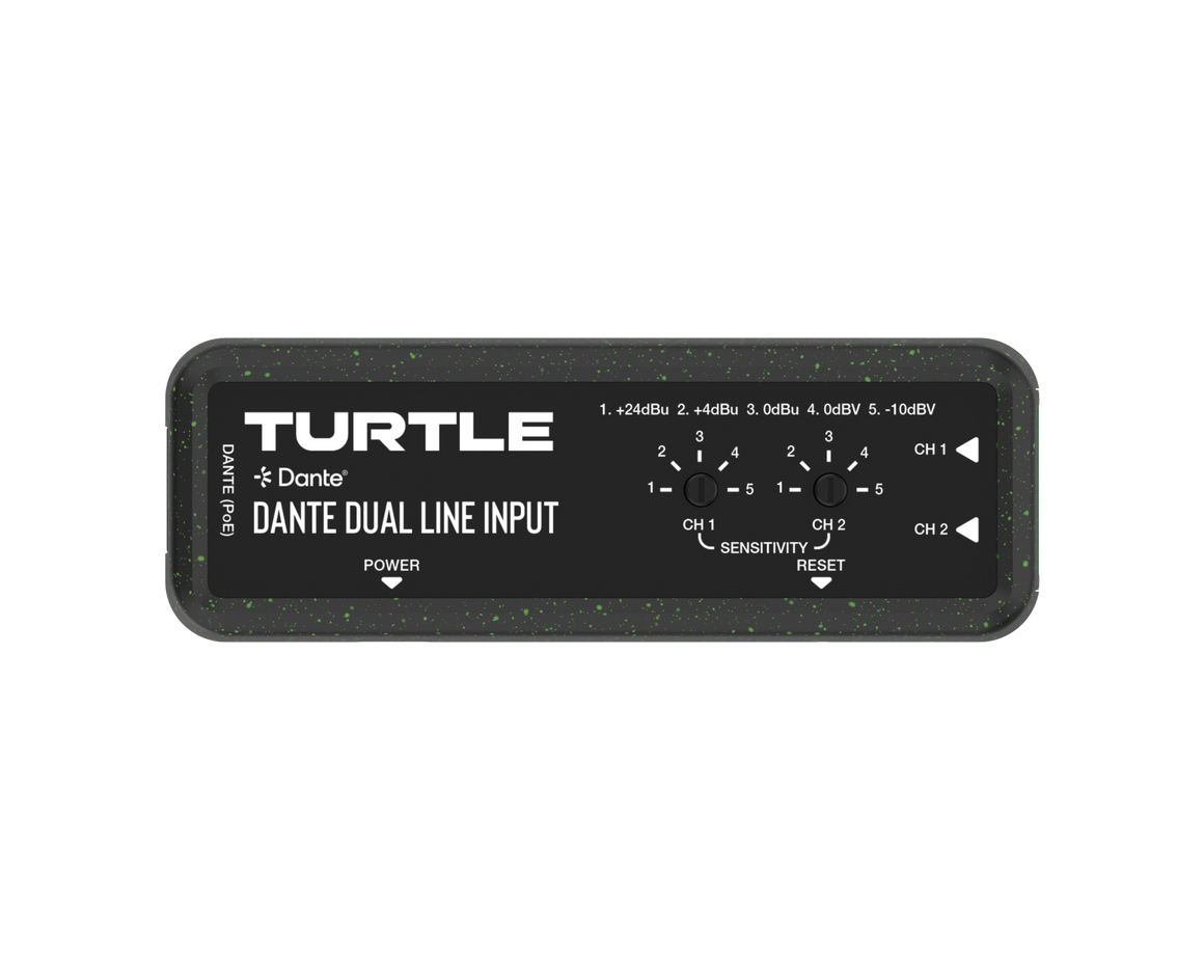 Turtle Dante Dual Line Input device on a white background