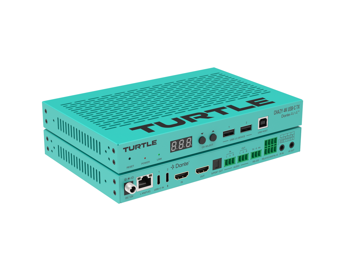 Turquoise electronic device with 'TURTLE' branding on a white background