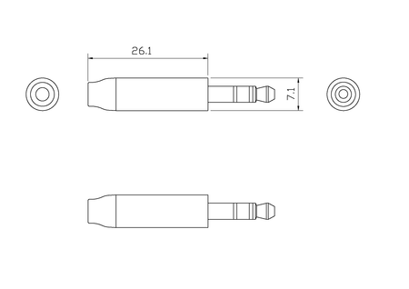 Vision White Minijack Cable 5m (16ft)