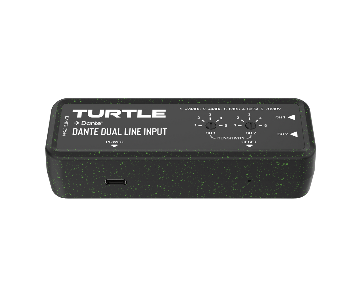 Turtle Dante Dual Line Input device on a white background