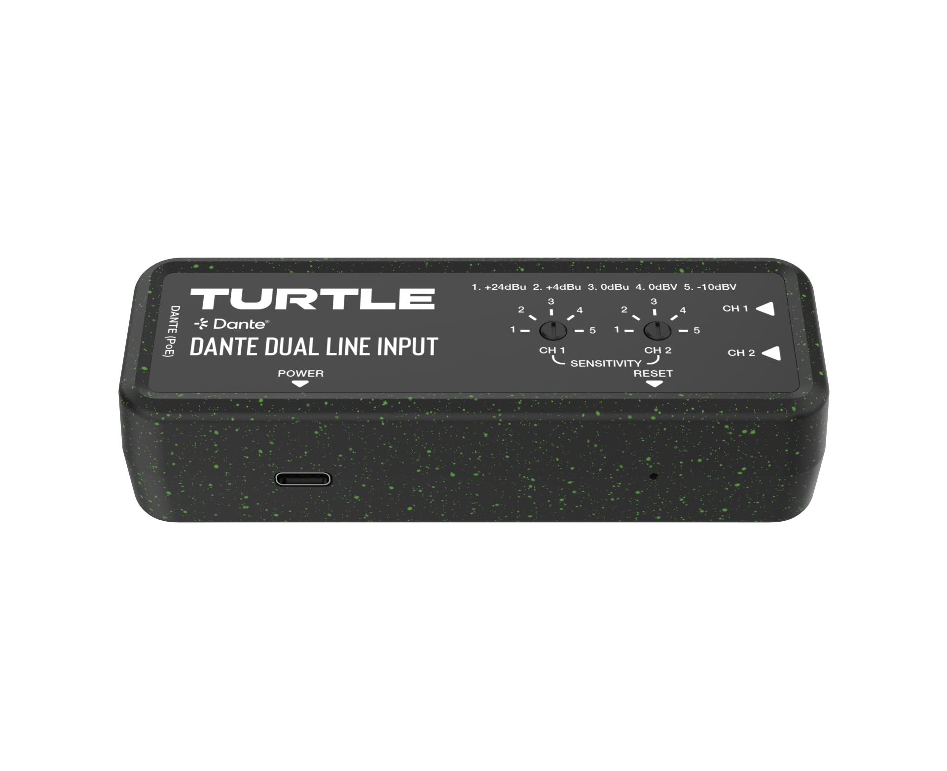 Turtle Dante Dual Line Input device on a white background