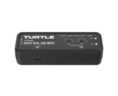Turtle Dante Dual Line Input device on a white background