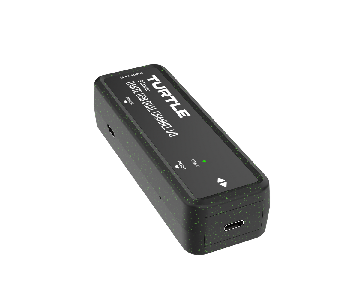 Black electronic device with 'Turtle' branding on a white background