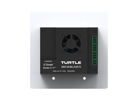 Turtle audio component on a white background