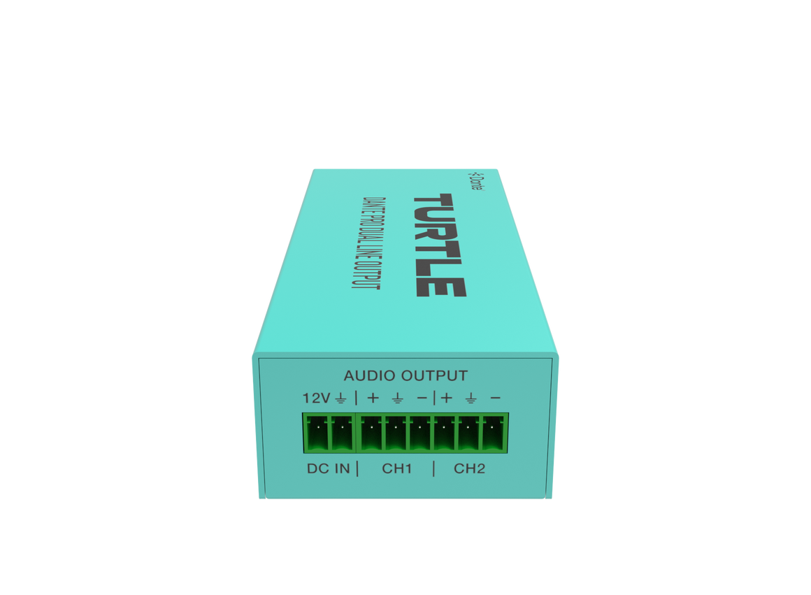 Turquoise electronic device with 'Turtle' branding on a white background