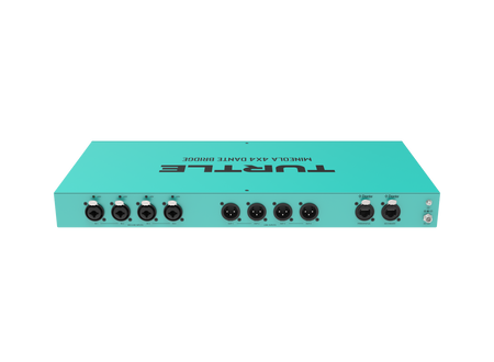 Turquoise guitar effects pedal with 'Turtle' branding on a white background