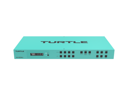 Teal electronic device with 'Turtle' branding on a white background