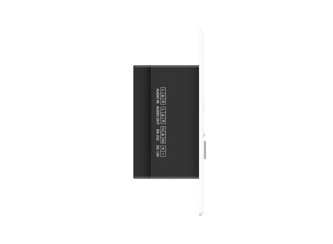 Black rectangular object with text on a white background