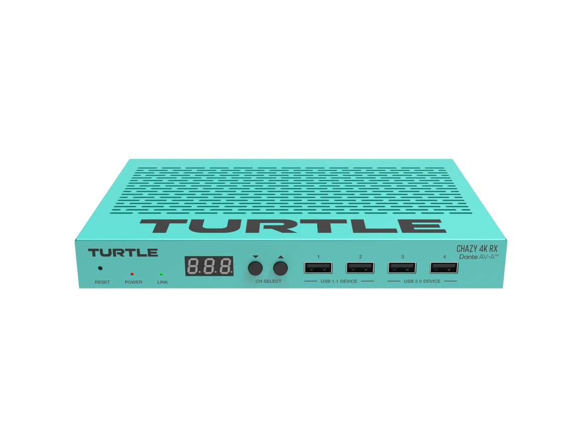 Teal electronic device with 'Turtle' branding on a white background