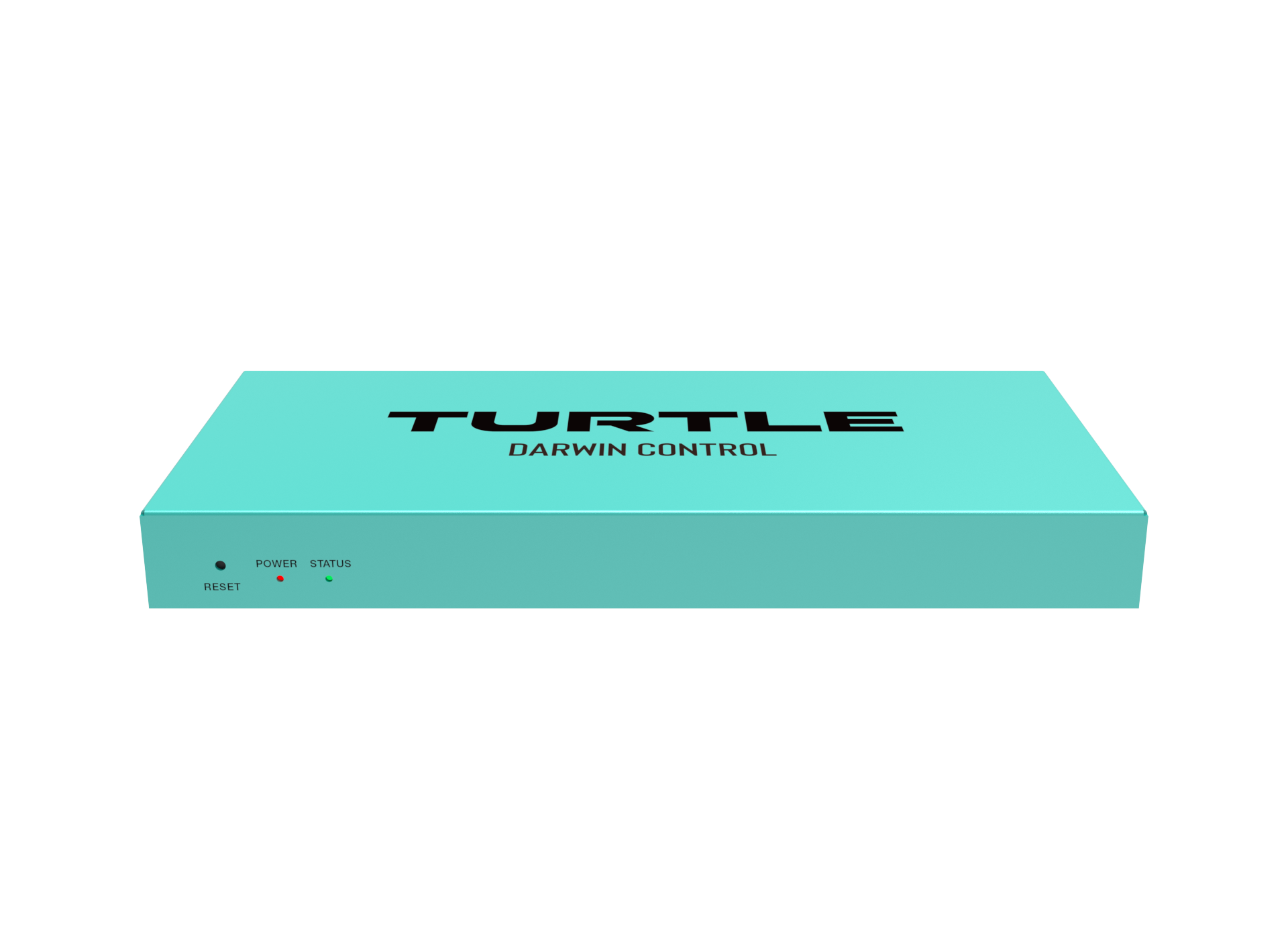 Turquoise box with 'Turtle Darwin Control' text on a white background
