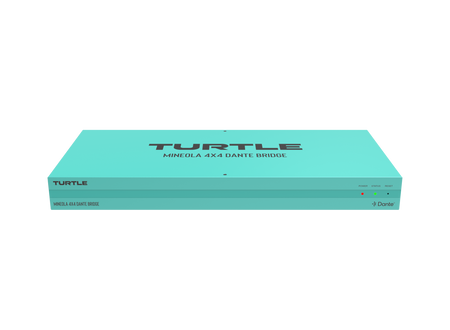 Turquoise electronic device with 'Turtle' branding on a white background
