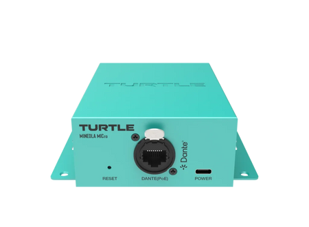 Turtle AV Mineola MICro — Dante Dual XLR Mic Preamp with DSP