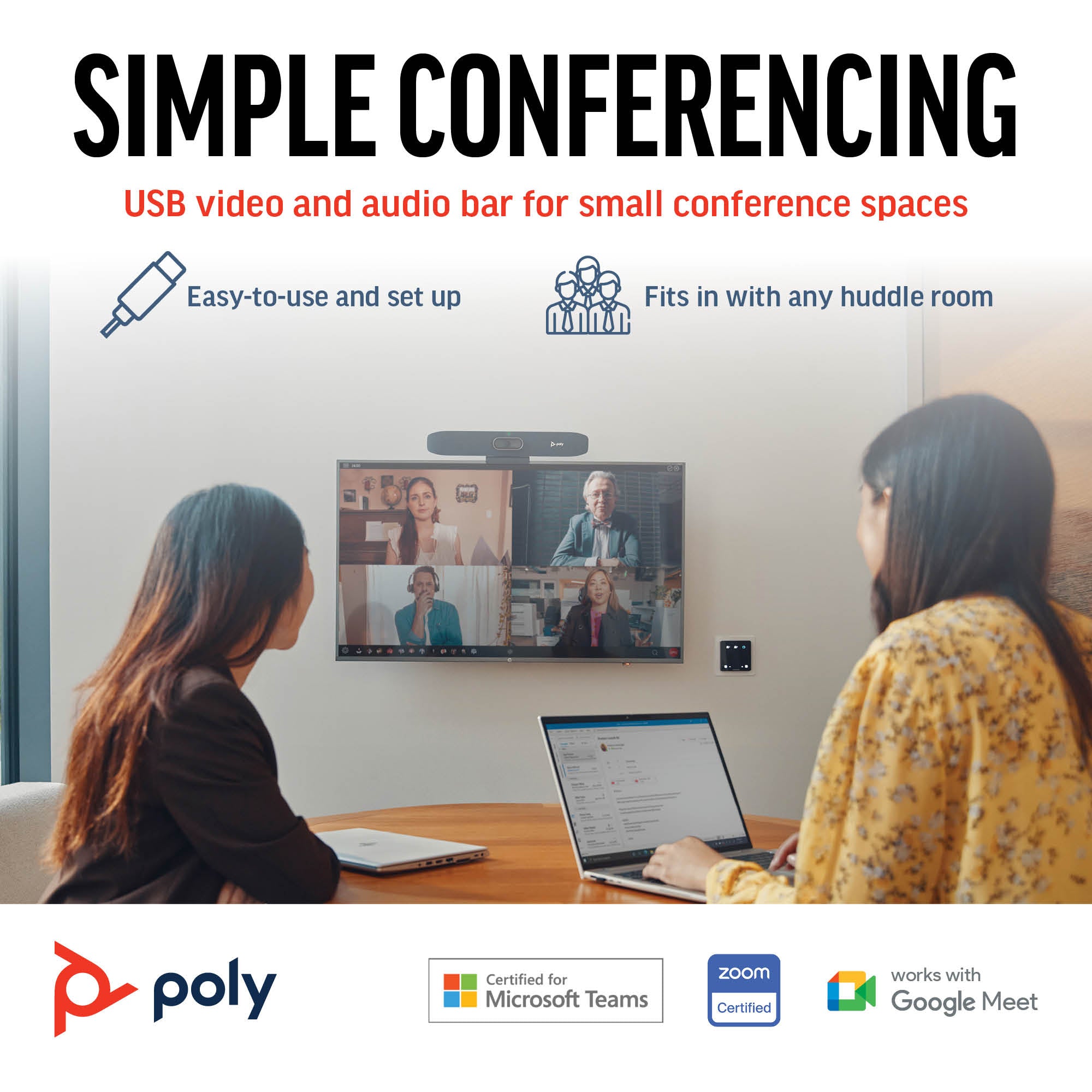 HP Poly Studio R30 USB Video Bar