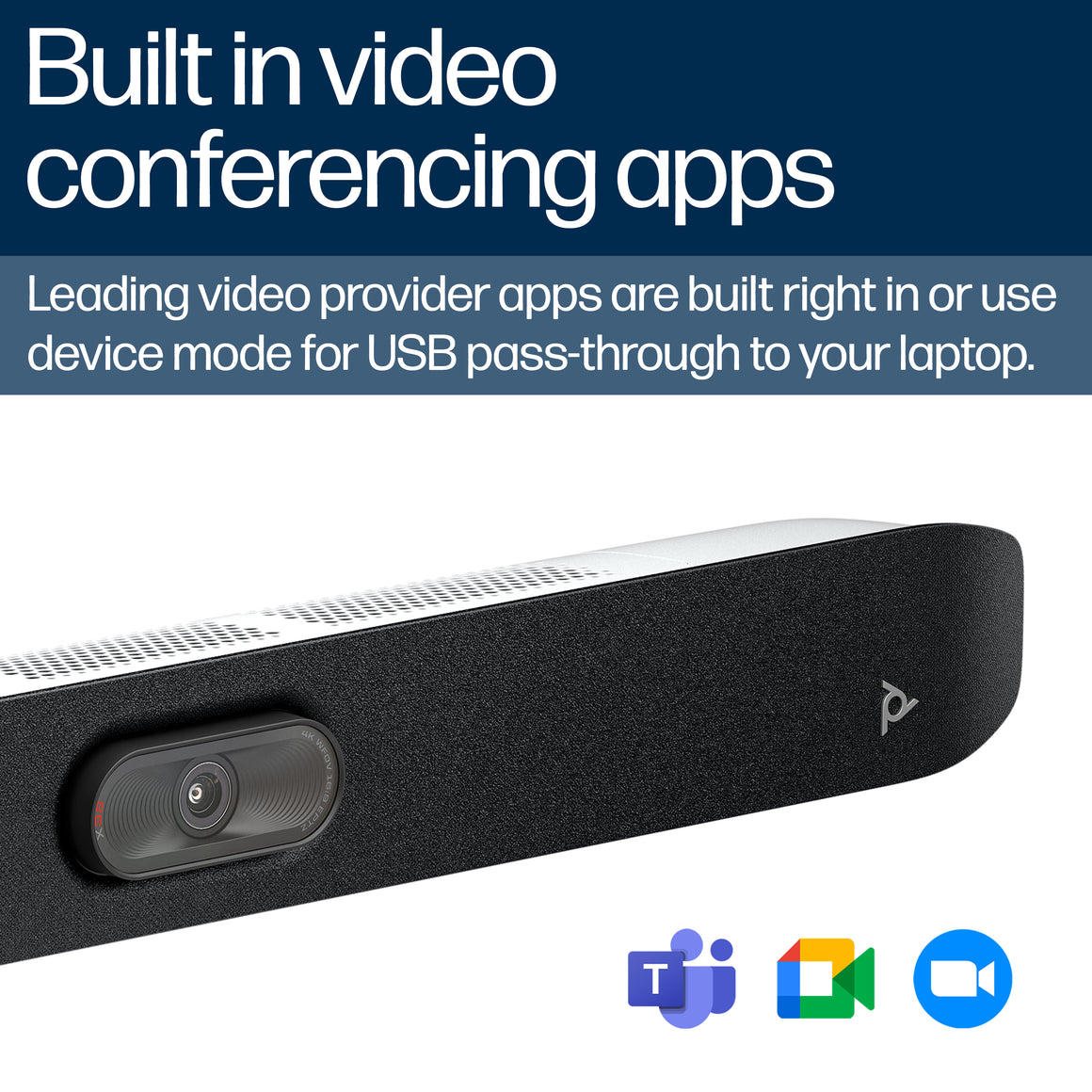 HP Poly Studio X32 All-In-One Video Bar (No Power Supply)