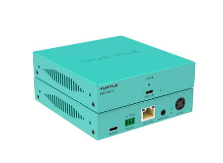 Turtle AV Boardroom Buddy USB-C TX — 4K60 HDBaseT Transmitter with 100W Charging
