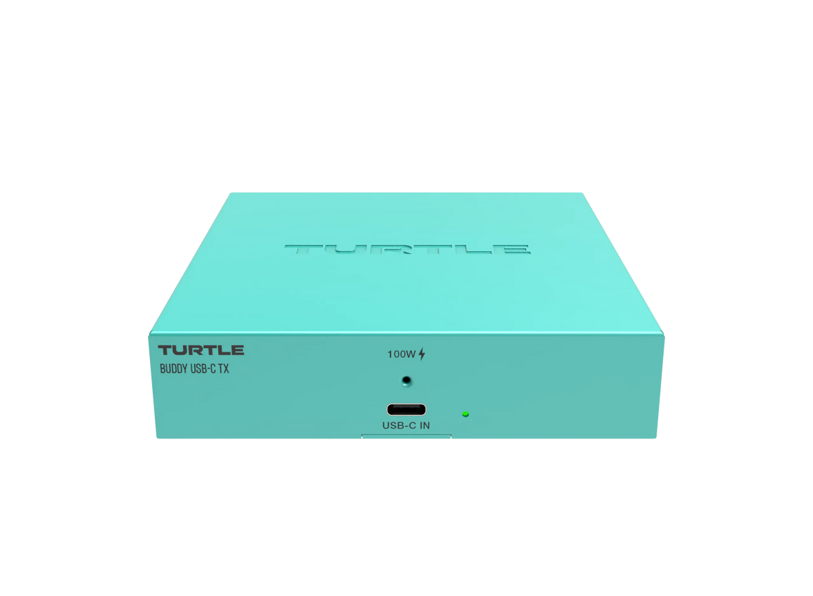 Turtle AV Boardroom Buddy USB-C TX — 4K60 HDBaseT Transmitter with 100W Charging