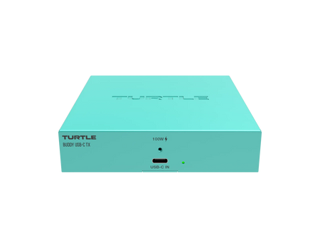 Turtle AV Boardroom Buddy USB-C TX — 4K60 HDBaseT Transmitter with 100W Charging