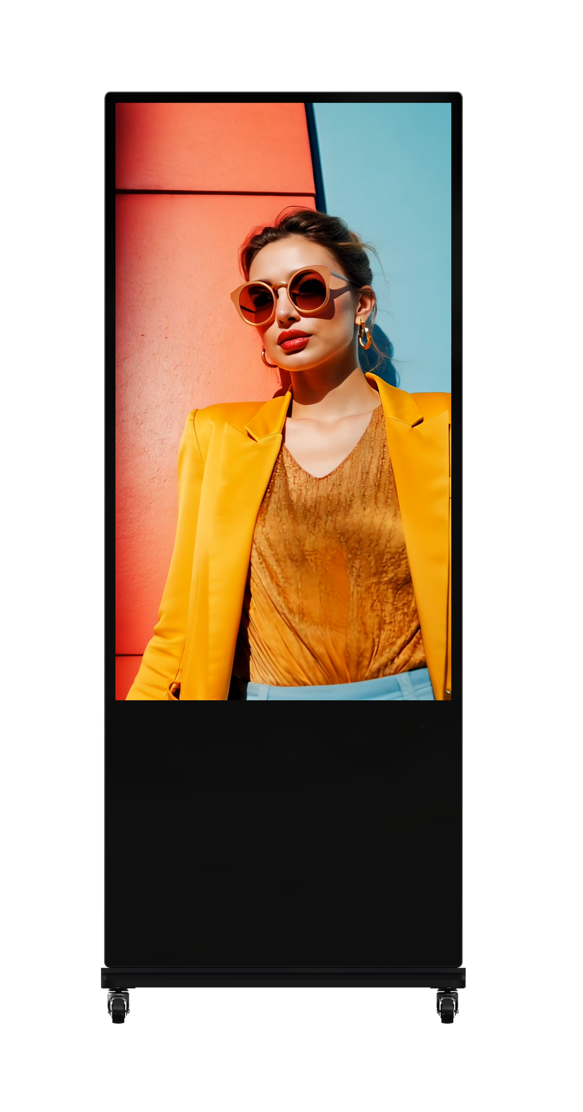 Hikvision DS-D6055UN-D/S 55" 4K Android 13 Slim Floor-Standing Digital Signage