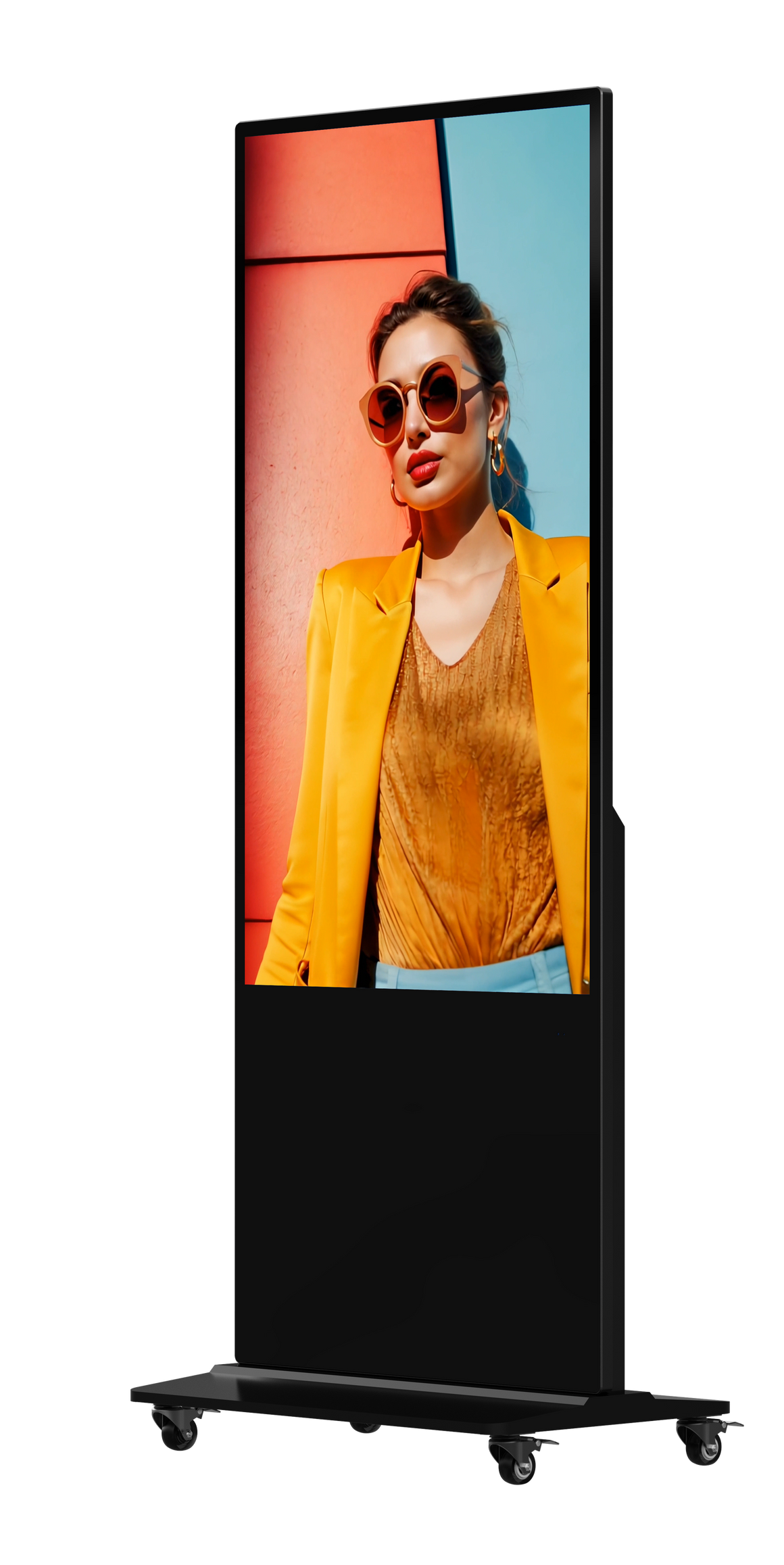 Hikvision DS-D6055UN-D/S 55" 4K Android 13 Slim Floor-Standing Digital Signage