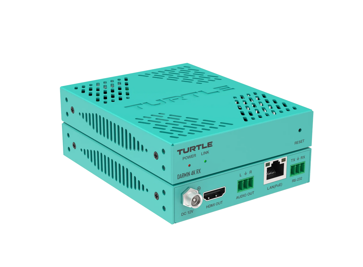 Turtle AV Darwin 4K RX — H.265 HDMI 4K AV over IP Receiver