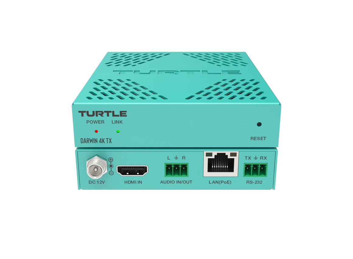 Turtle AV Darwin 4K TX — H.265 HDMI 4K AV over IP Transmitter