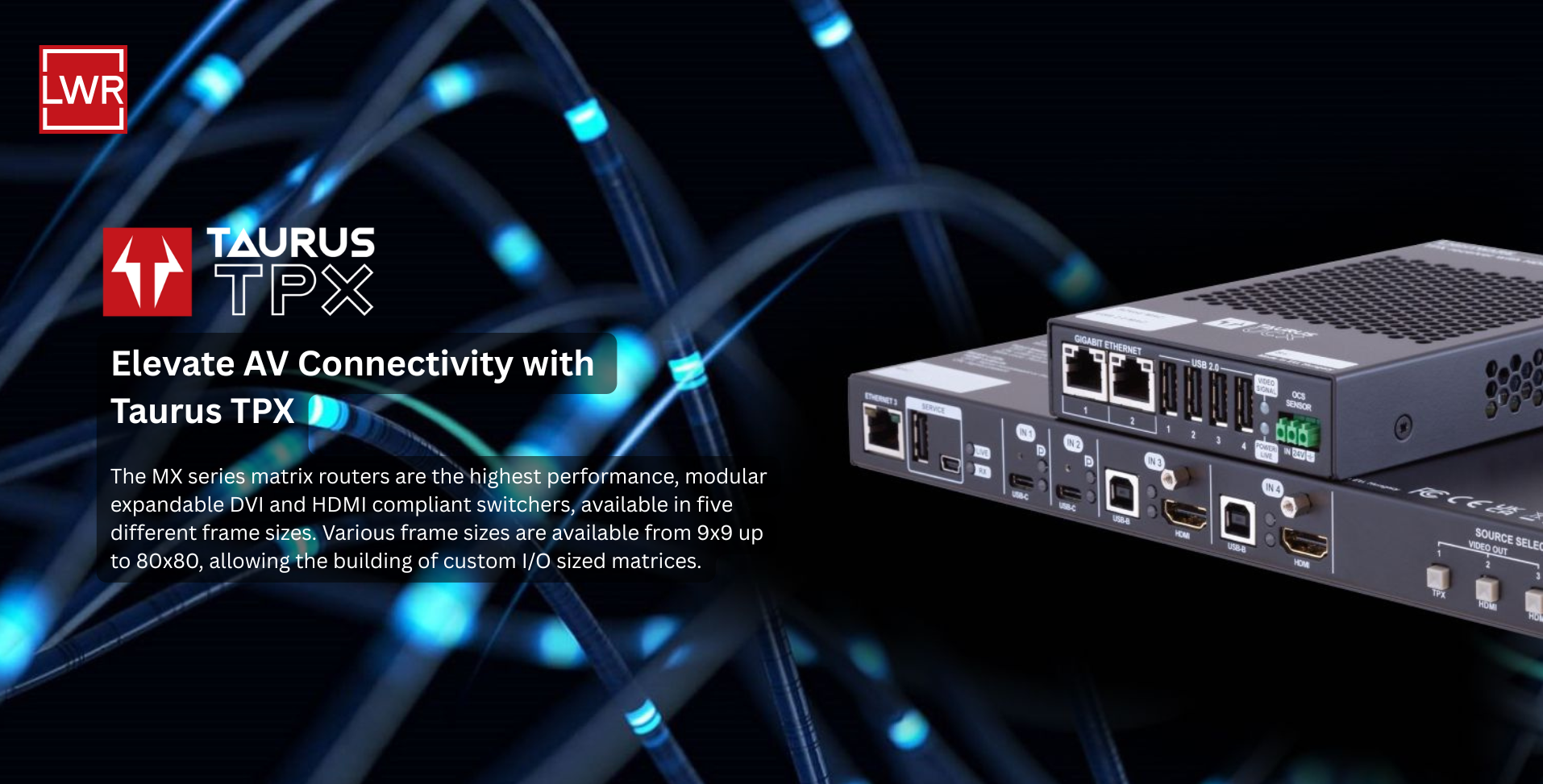 Lightware TPX-2x1-TX20-RX107 Taurus TPX Trasmitter and Receiver Bundle ...