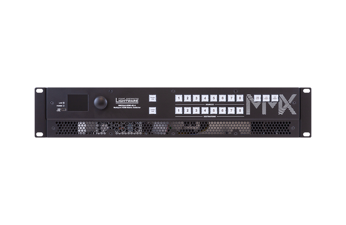 Lightware MMX8x8-HDMI-4K-A 8x8 HDMI Matrix Switcher with Event Manager ...