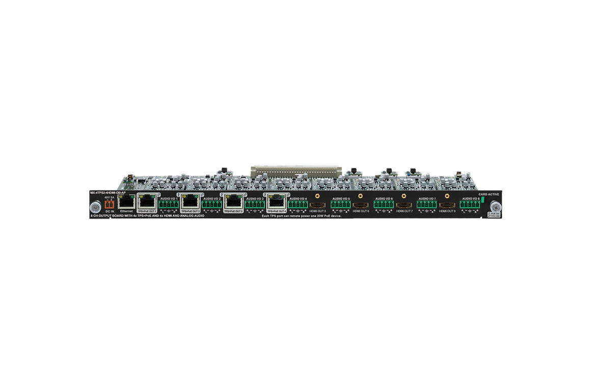 Network switch with multiple ports on a white background