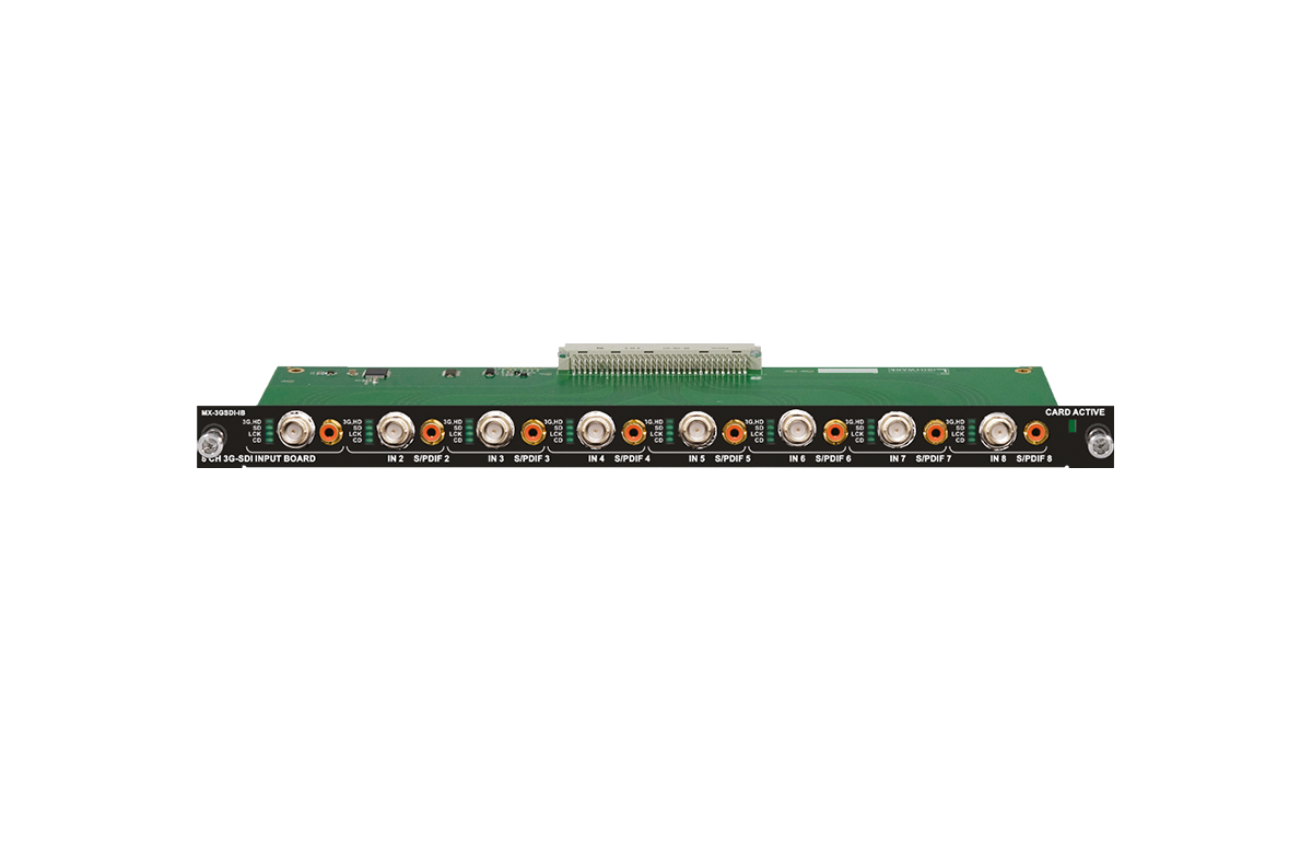 Electronic module with connectors on a white background