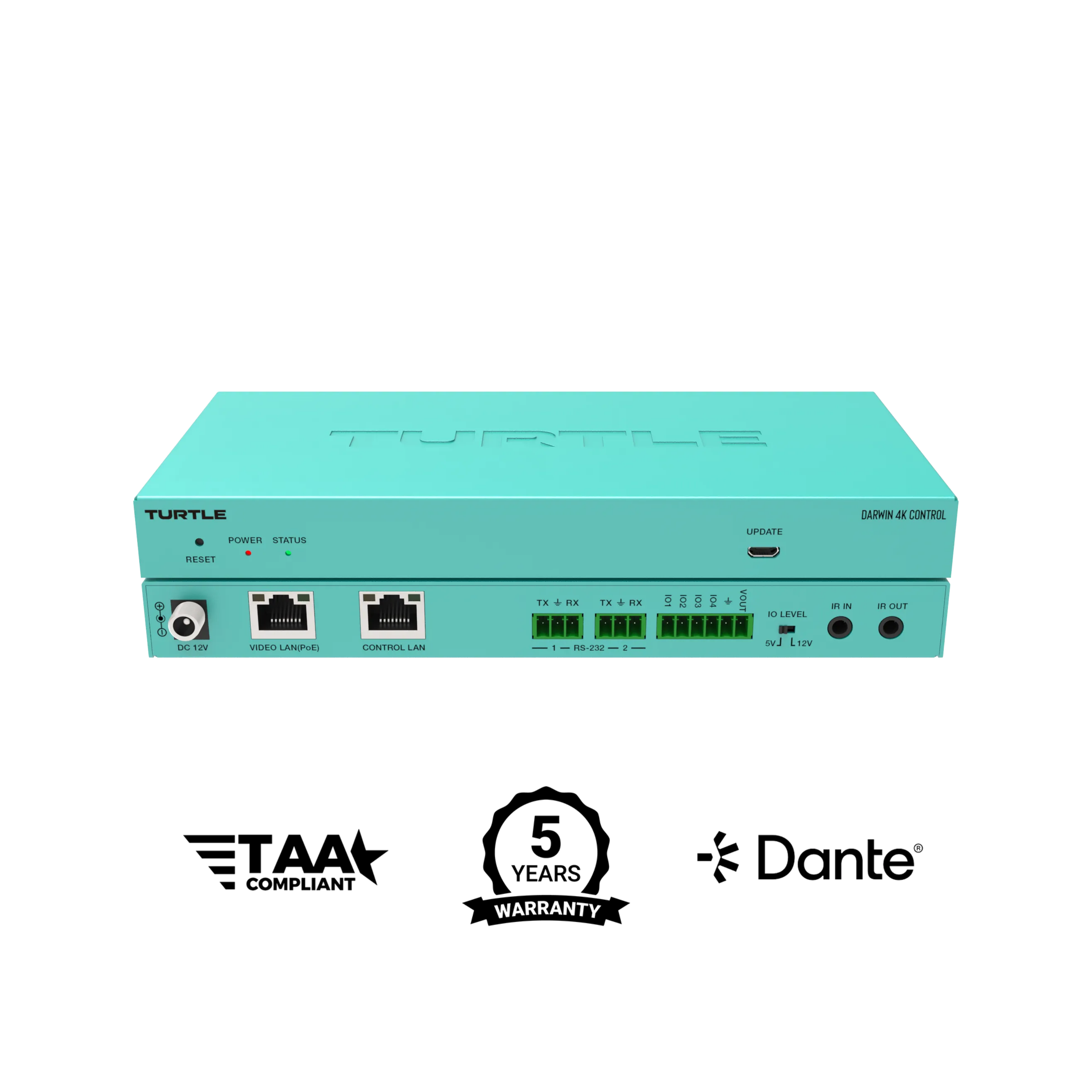 Turtle AV Darwin 4K Control — Central Management Box for Darwin 4K AV over IP