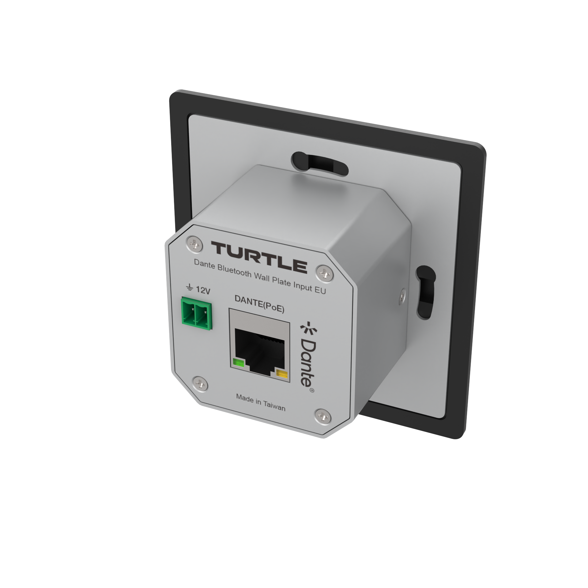 Turtle_AV_Dante_Bluetooth_Wallplate