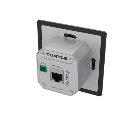 Turtle_AV_Dante_Bluetooth_Wallplate