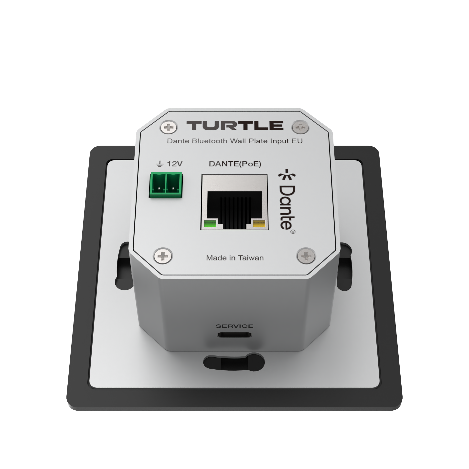 Turtle_AV_Dante_Bluetooth_Wallplate