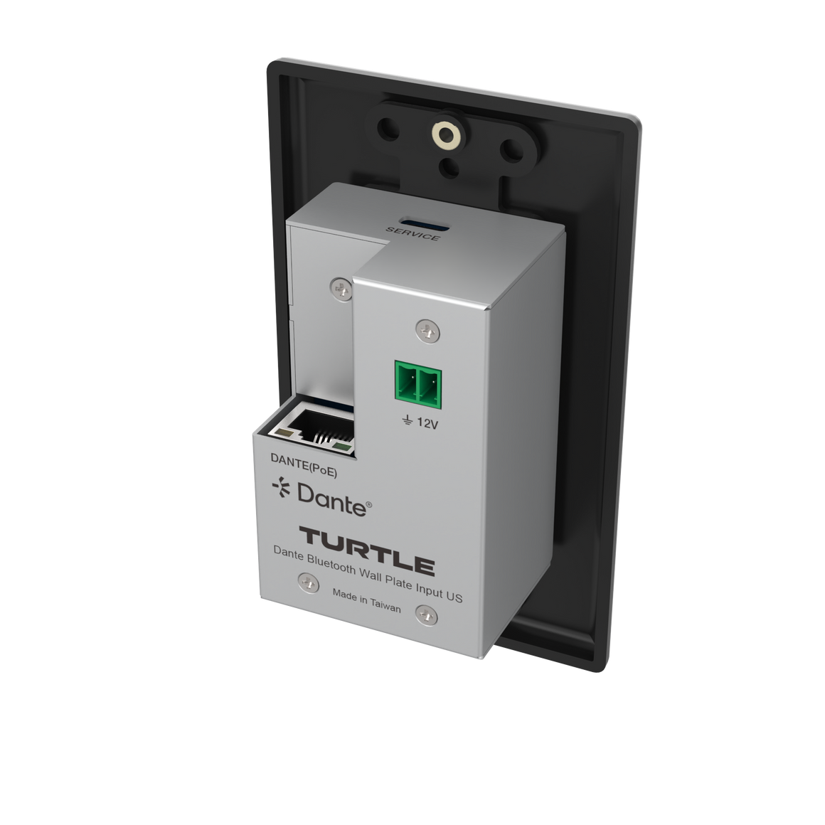 Turtle_AV_Dante_Bluetooth_Wallplate