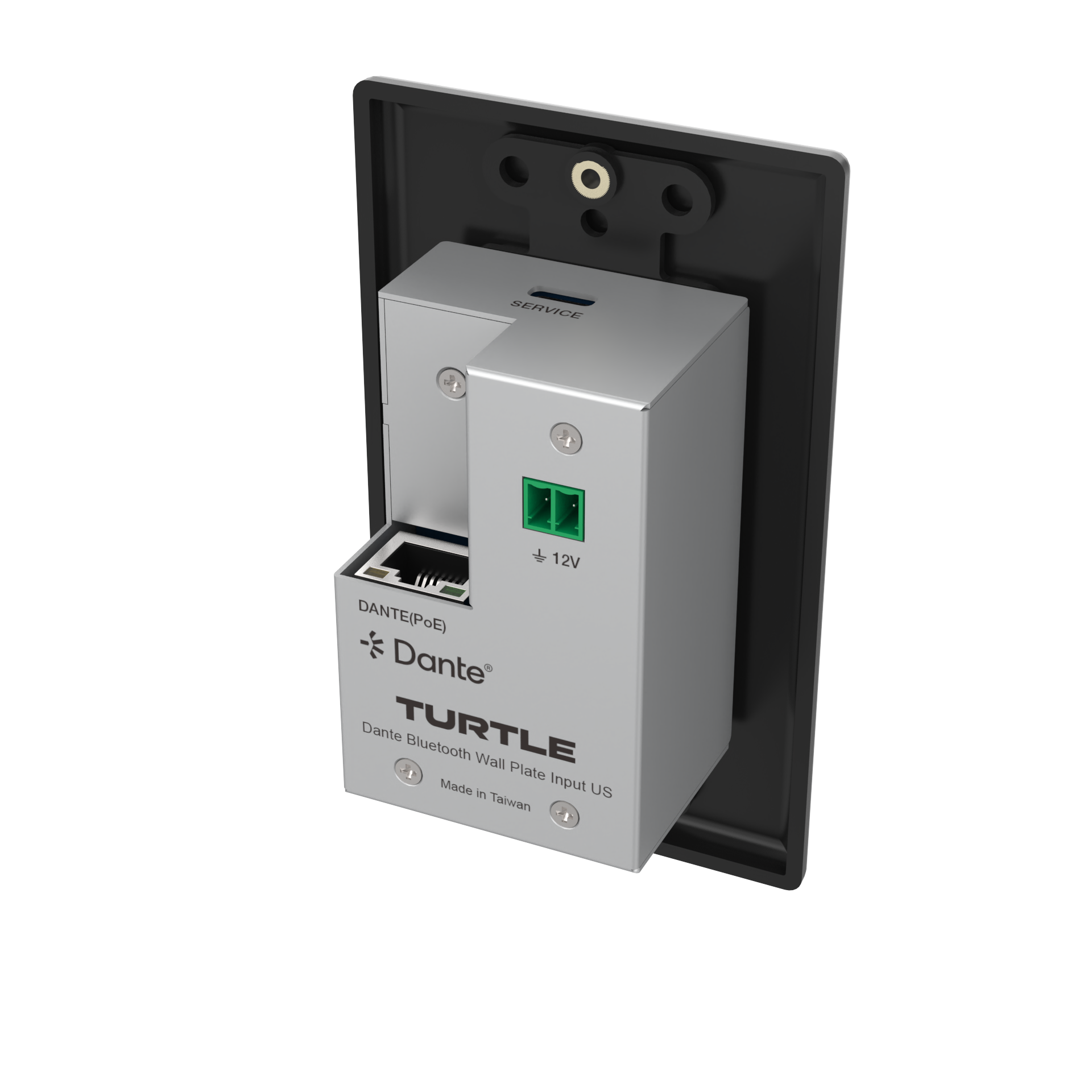 Turtle_AV_Dante_Bluetooth_Wallplate