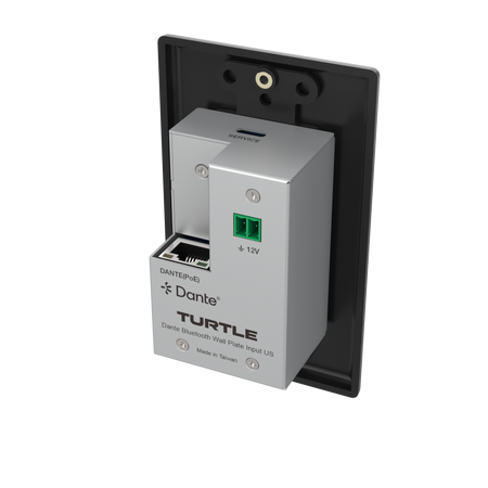 Turtle_AV_Dante_Bluetooth_Wallplate