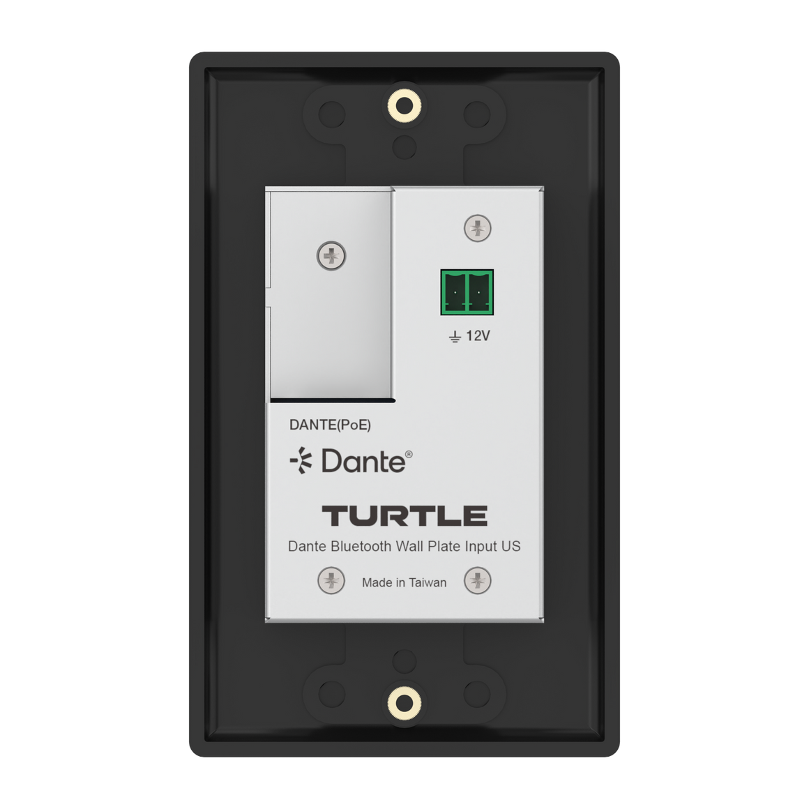 Turtle_AV_Dante_Bluetooth_Wallplate