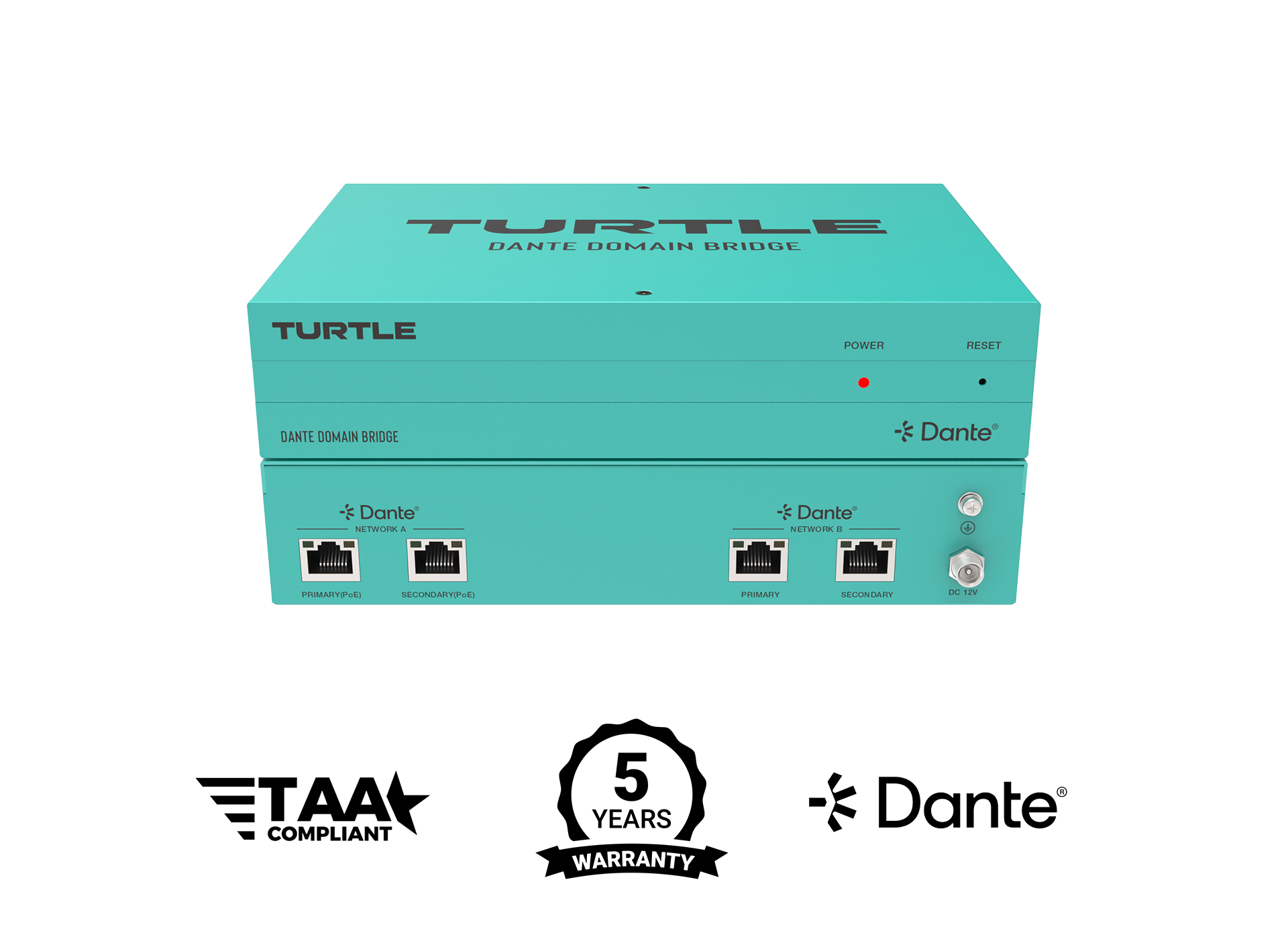 Turtle AV Dante Domain Bridge (TAV-DDB)