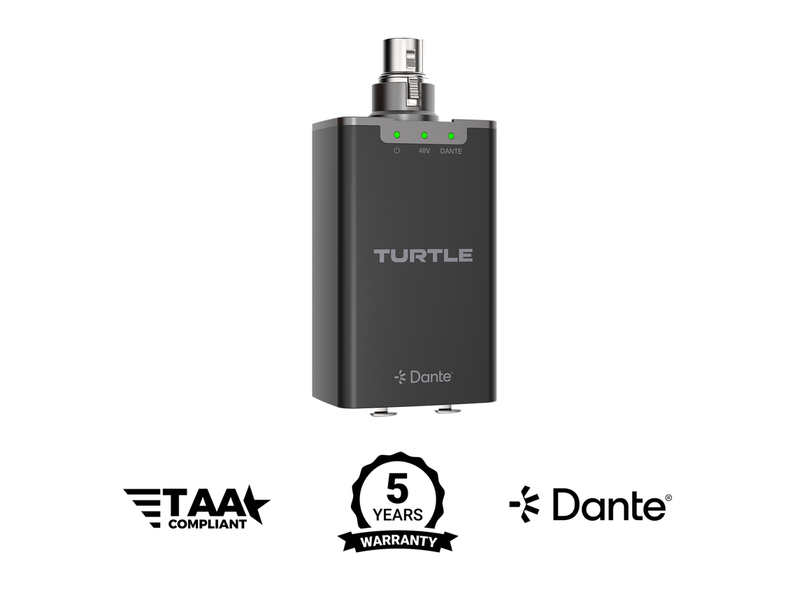 Turtle AV Dante Enabled Mic Preamp (TAV-JEF)