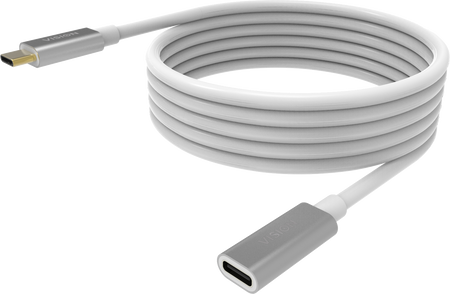 Vision White USB-C Extension Cable 2m