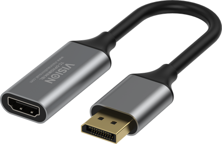 Vision Black DisplayPort to 8K HDMI Adaptor